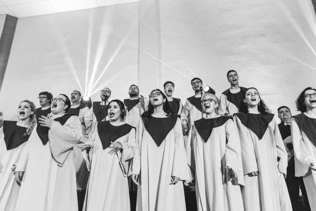 Christians singing gospel songs