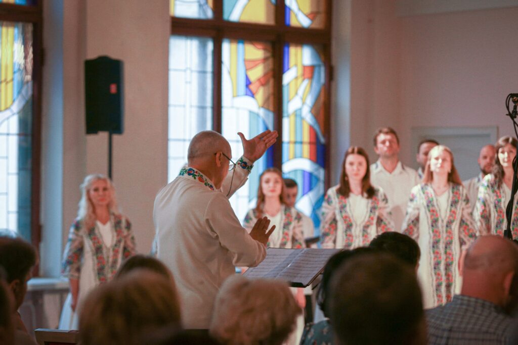 Christians singing gospel songs