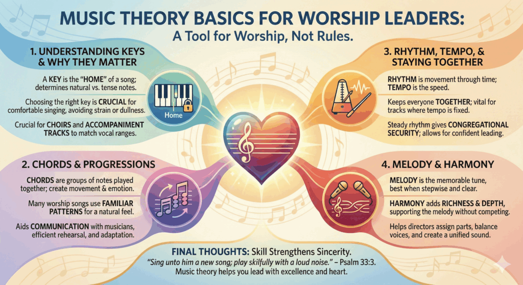 Music theory infographic.
